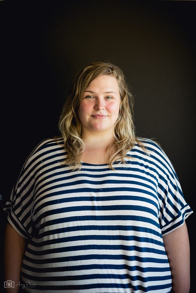 before-photo-curvy-woman-striped-shirt-Amy Paris Photography- Highland, IN 